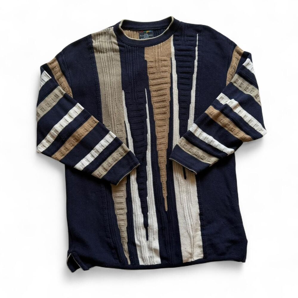 Vintage Bergati textured knit sweater